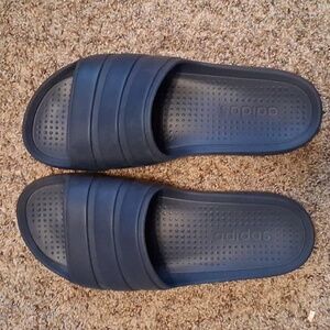 Adidas Navy Slide Sandals Mens Size 12B Only Worn Once!